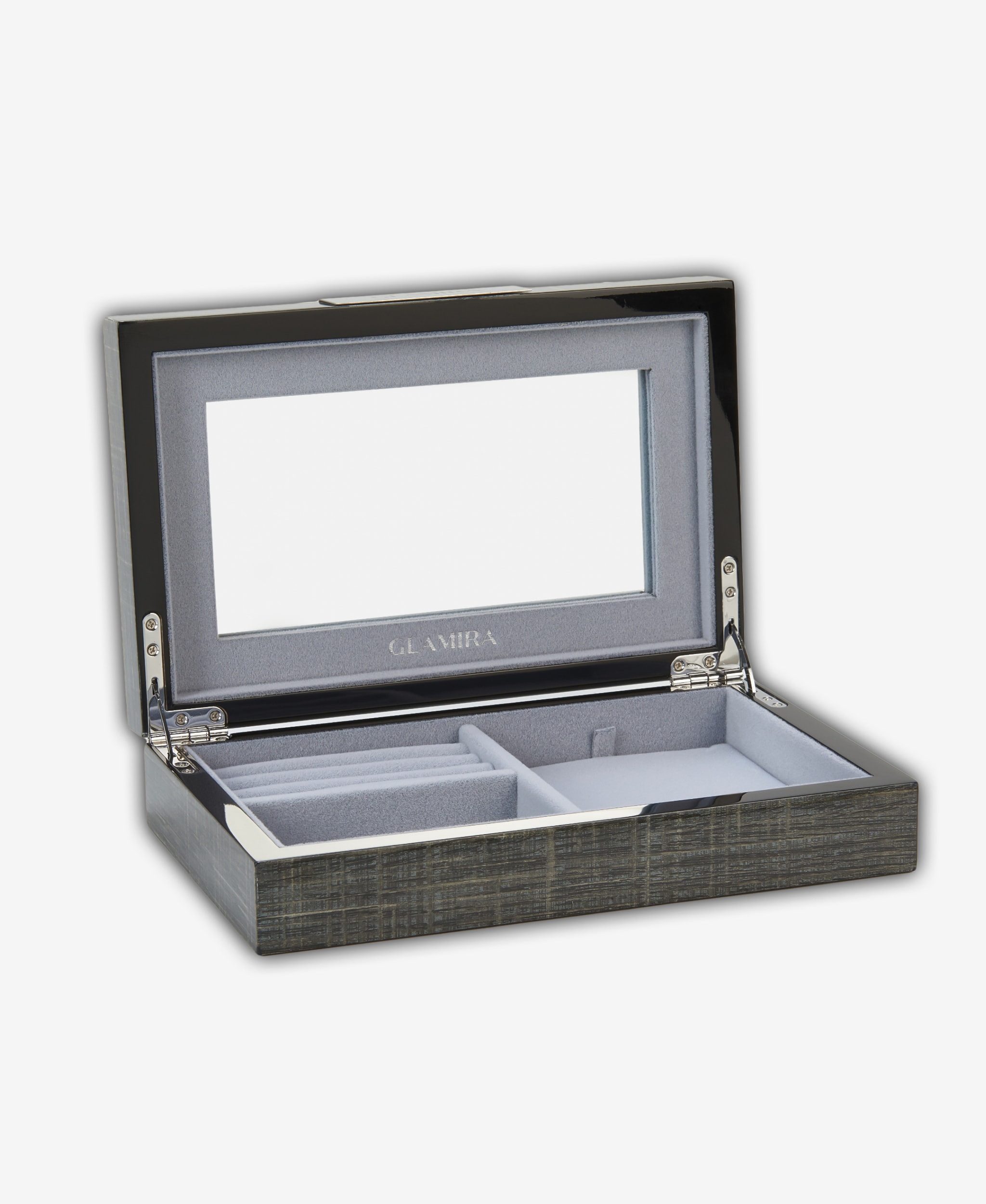 GLAMIRA Schmuckkasten Chrone Vault Schmuckschatulle mit Magnetverschluss (1 St., 1-tlg), mit Samtinnenfutter, ohne Schublade