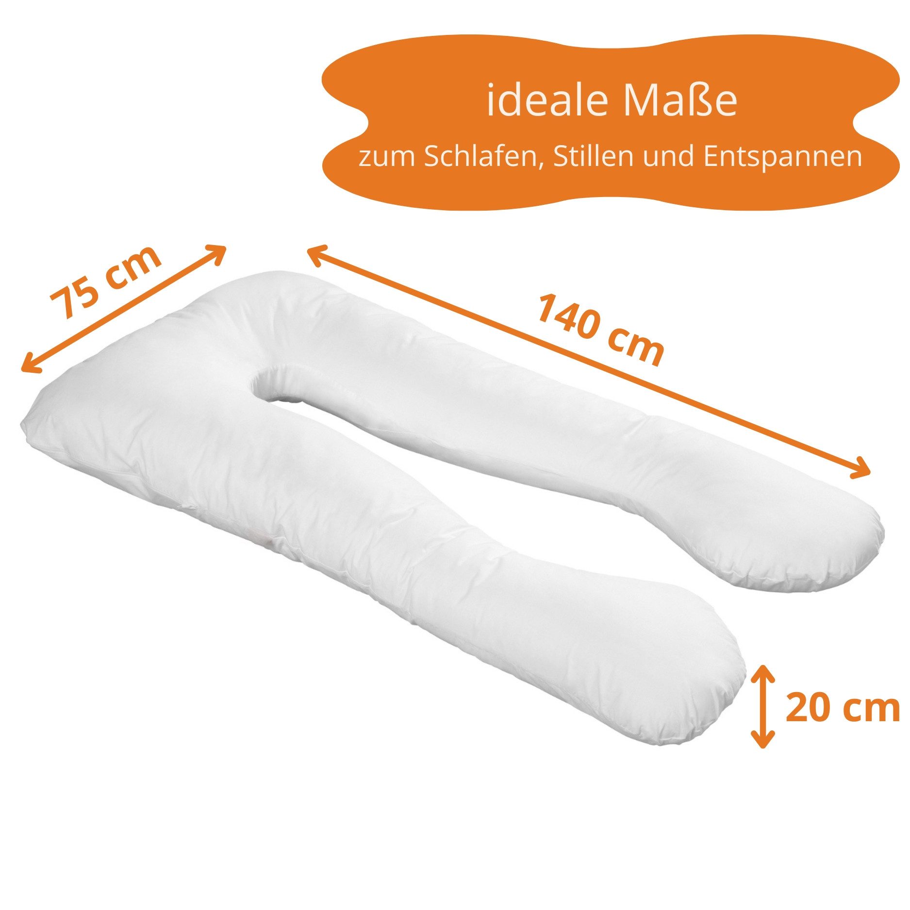 sleepling Stillkissen Bodypillow, auch als Seitenschläfer- oder Lagerungskissen nutzbar
