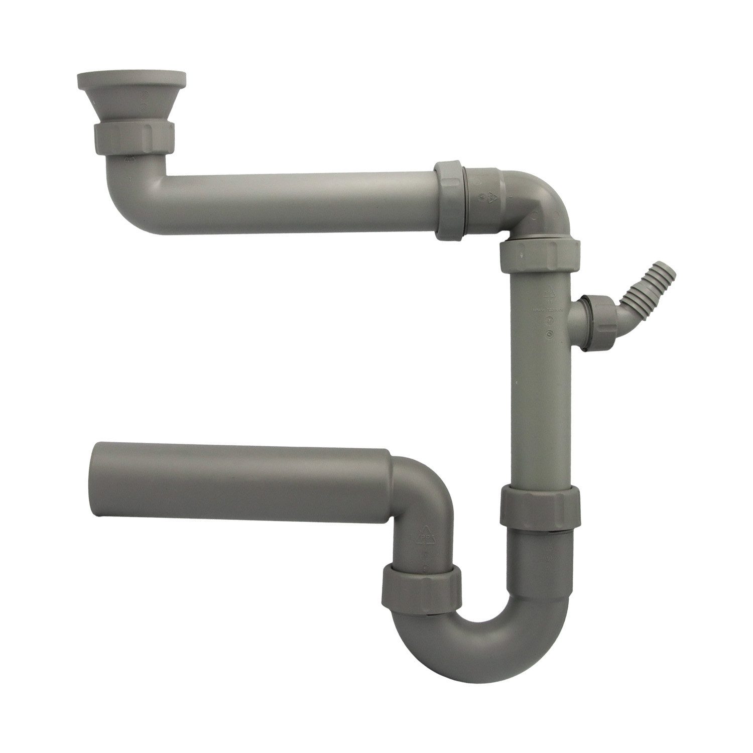 Haas Otto Siphon Adapter für IKEA®-Spülen-Ablauf-und Siphon 1 1/2" DN50