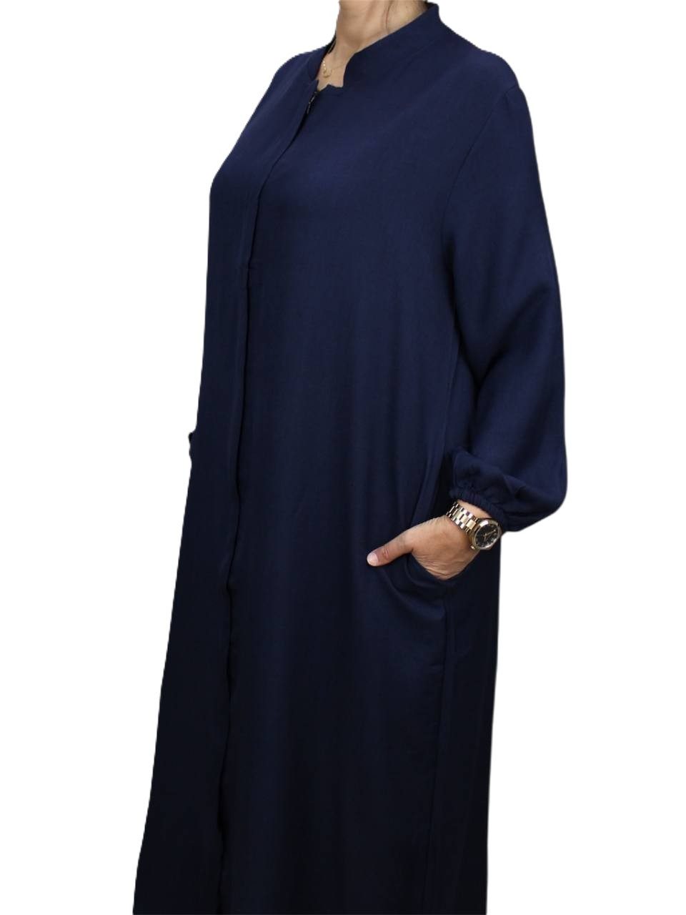 Aymasal Stillkleid Abaya mit Reißverschluss Ferace Umstandskleid Stillmode Islam Modest (Einzelnes Kleid, Einzelstück) Stillkleid Abaya Umstandskleid mit Reißverschluss