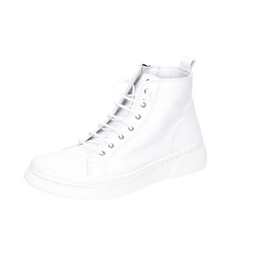 Andrea Conti High Sneaker Weiß Leder Schnürstiefel