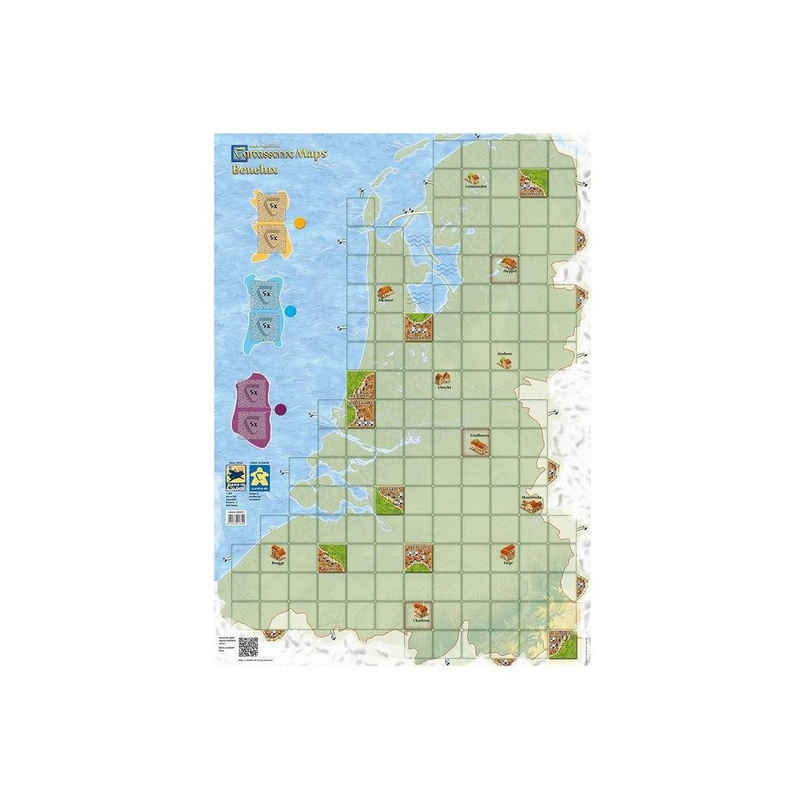 Hans im Glück Spiel, Familienspiel HIGD0122 - Carcassonne Maps: Benelux, für 2-5 Spieler,..., Strategiespiel