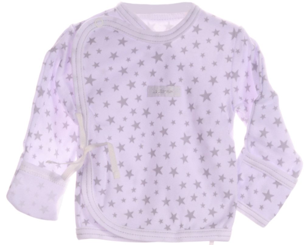 Wickelshirt Baby Wickelhemdchen mit Sternchen Flügelshirt für Neugeborene