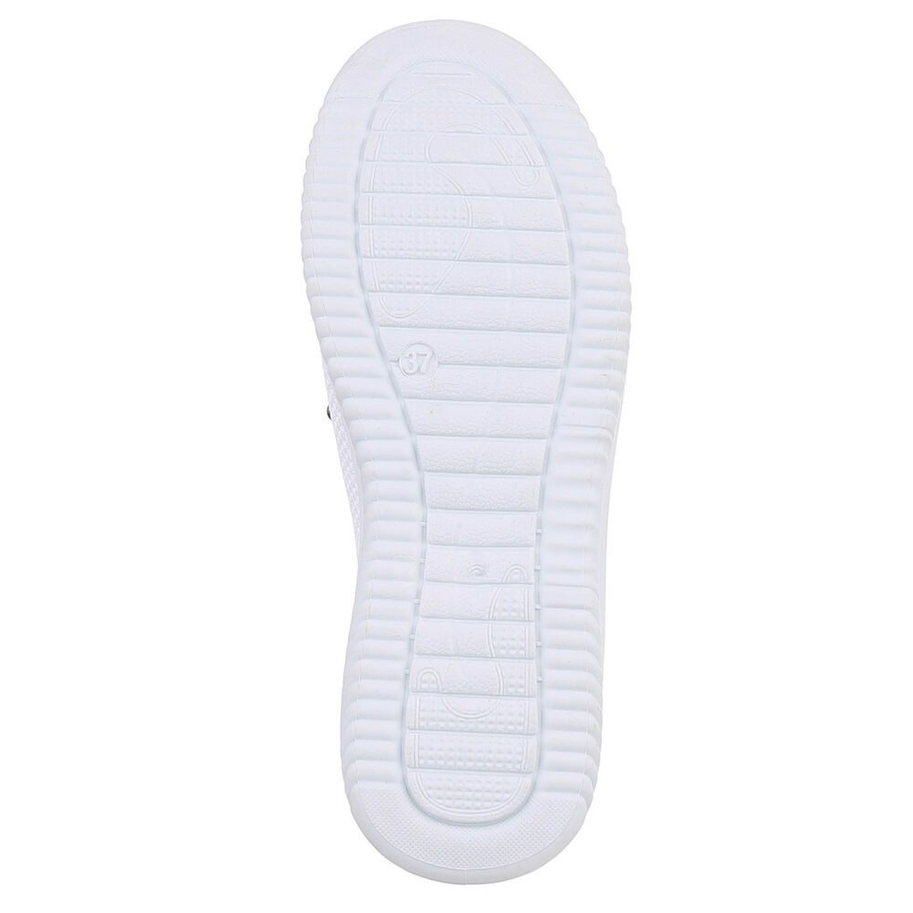 Ital-Design Bequeme Damenschuhe mit atmungsaktivem Mesh-Design Slipper (91554379) Keilabsatz/Wedge Slipper in Hellgrün