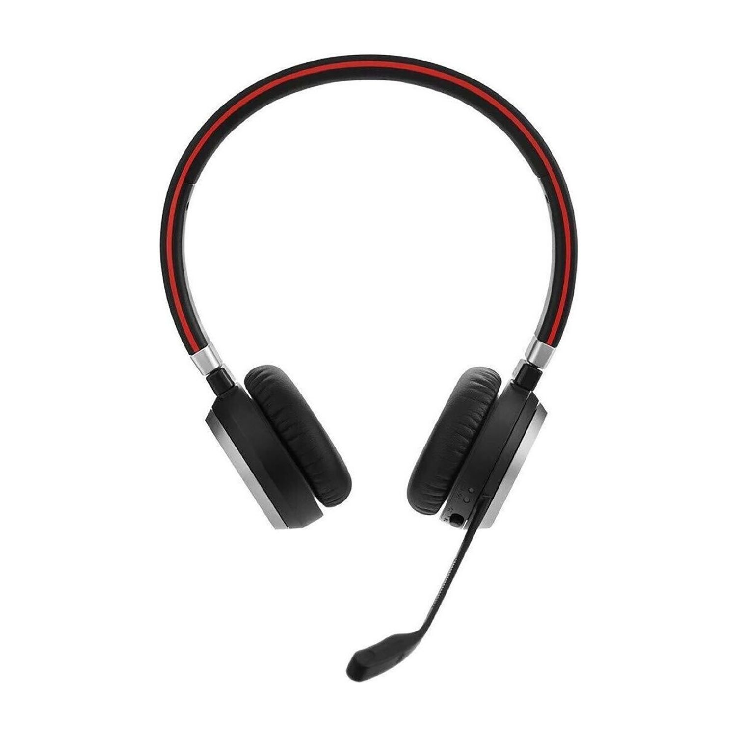 Jabra Evolve 65 Headset (Stummschaltung / Typ: Dynamisch / Bauform: ohraufliegend / Mikrofoneigenschaft: Geräuschunterdrückung, drehbar / Bluetooth-Profil: A2DP (Advanced Audio Distribution Profile), Bluetooth, mit passiver Rauschunterdrückung)
