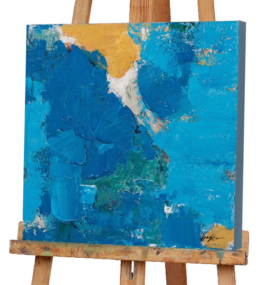 ArtUniverse Gemälde Strahlendes Blau 60x60 cm, Abstrakt