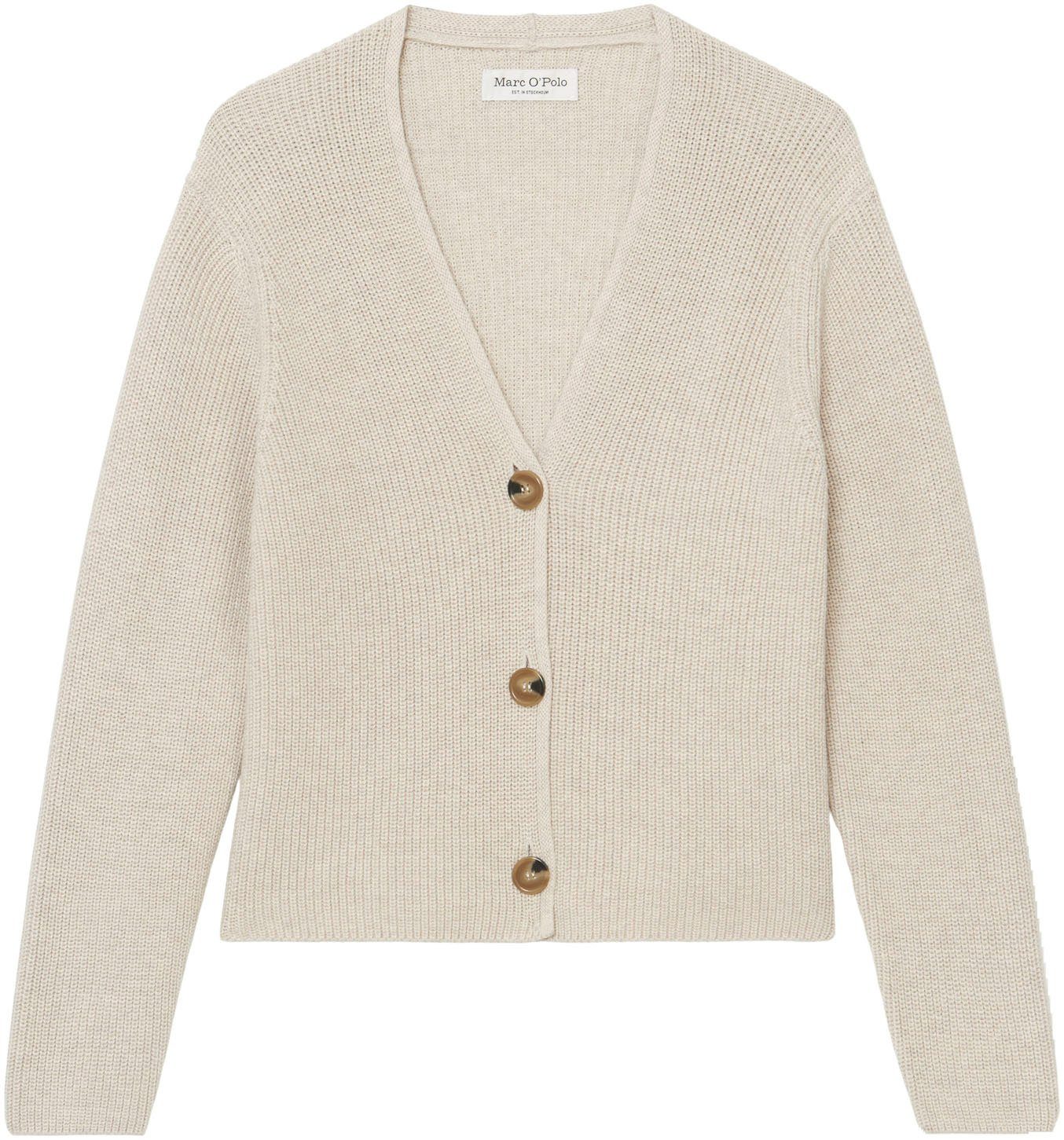 Marc O'Polo Strickjacke in kurzer, gerader günstig online kaufen