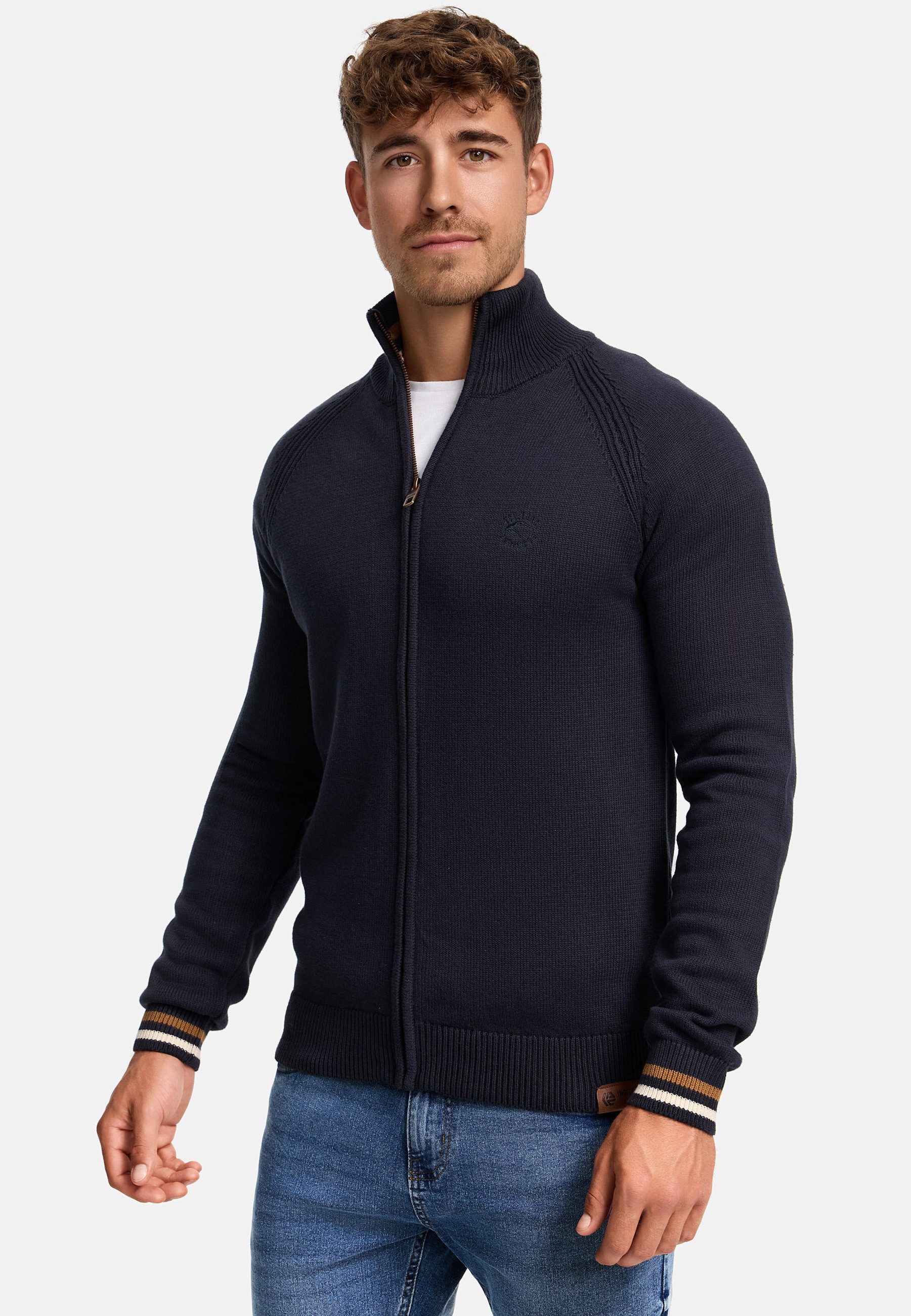 Indicode Strickjacke Herren INArutemia Herrenstrickjacke