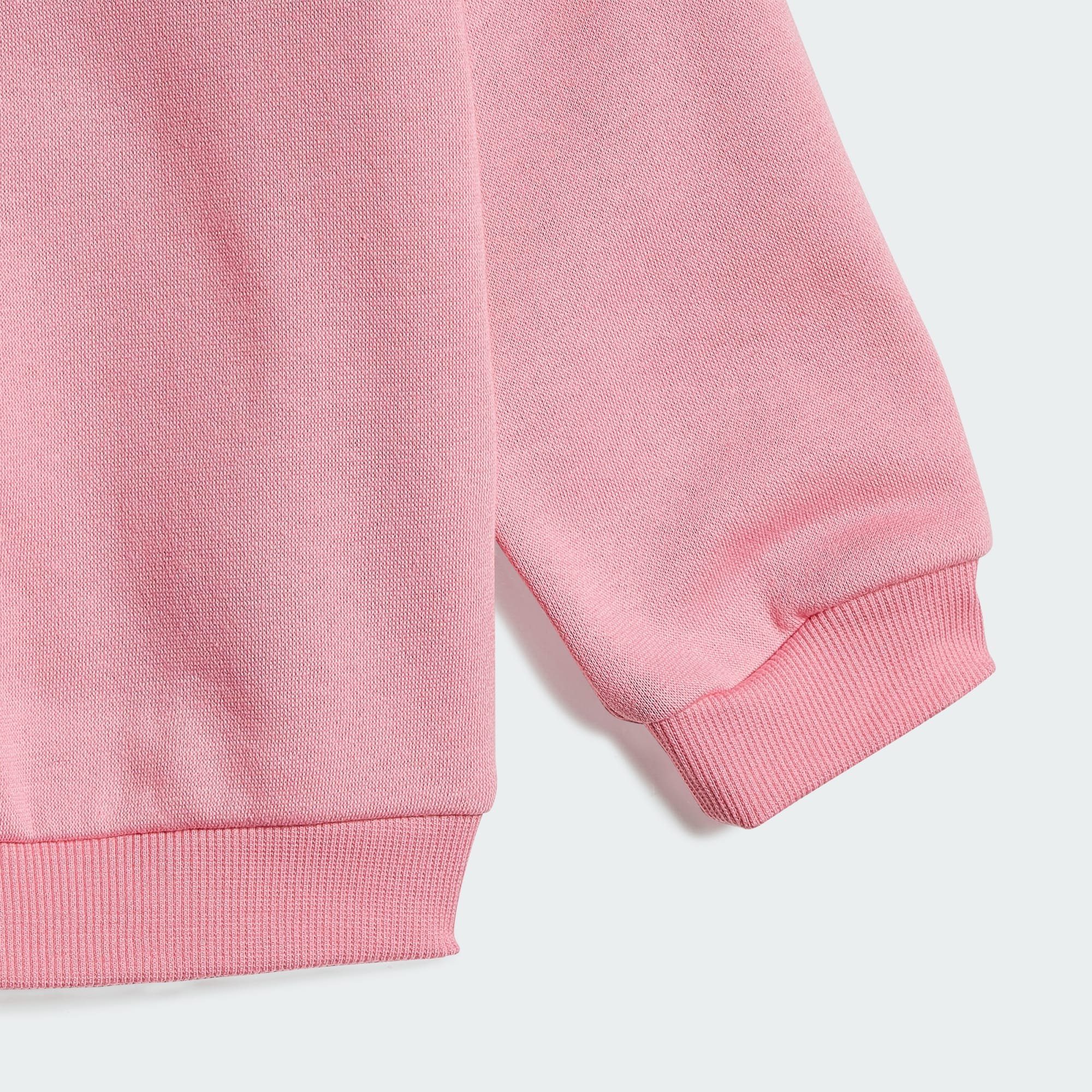 SPORT Bliss / BADGE JOGGINGANZUG Pink Trainingsanzug Sportswear OF adidas White