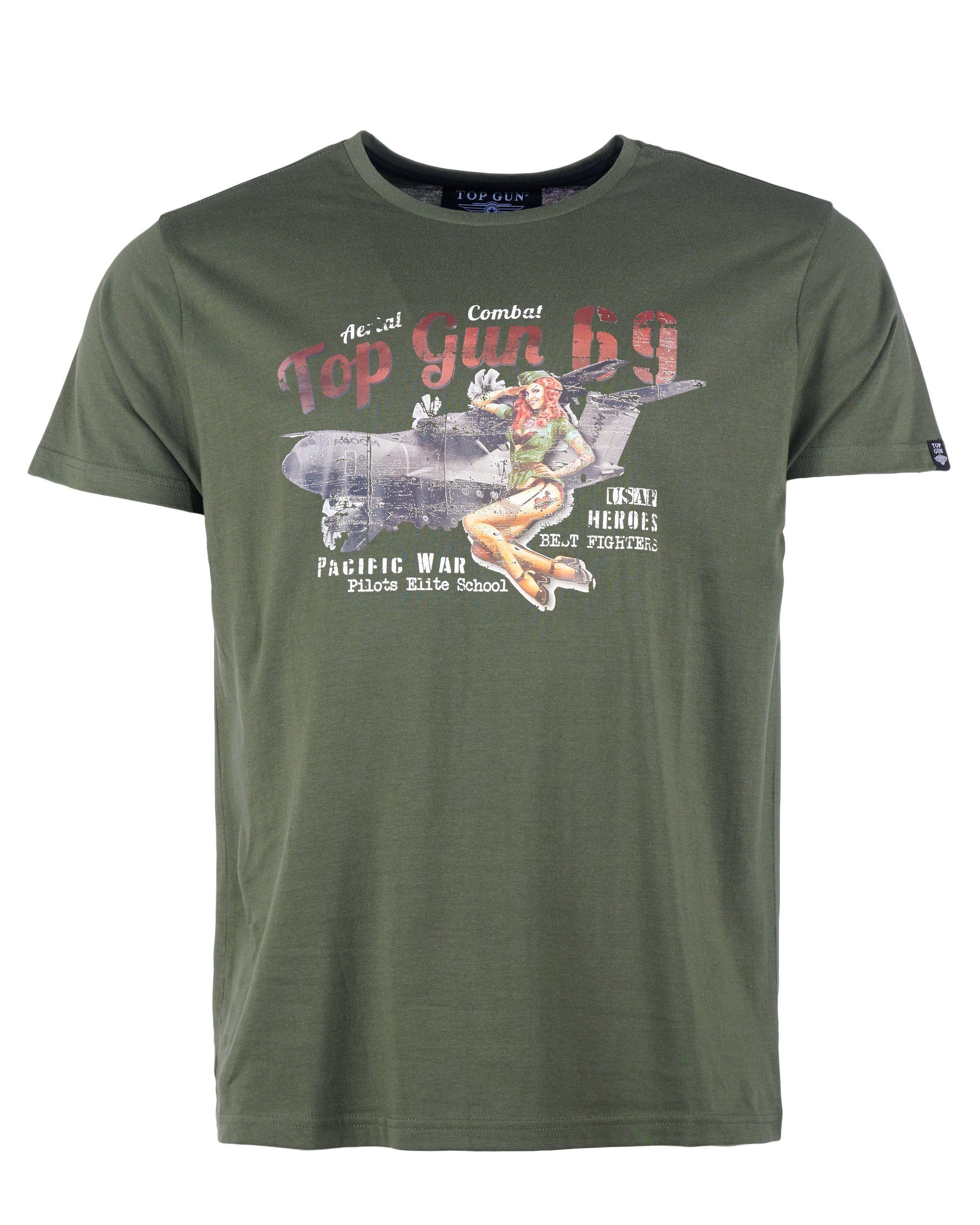 TOP GUN T-Shirt TG20213026 oliv