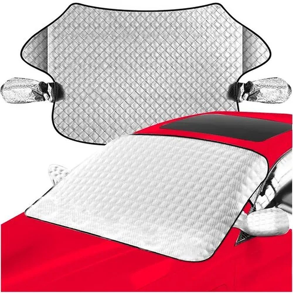 ISO TRADE Autosonnenschutz Frostschutzmatte Scheibenabdeckung, (Spar-Set, 1-St., 143x122cm magnetisch), frostbeständig, wasserdicht, …