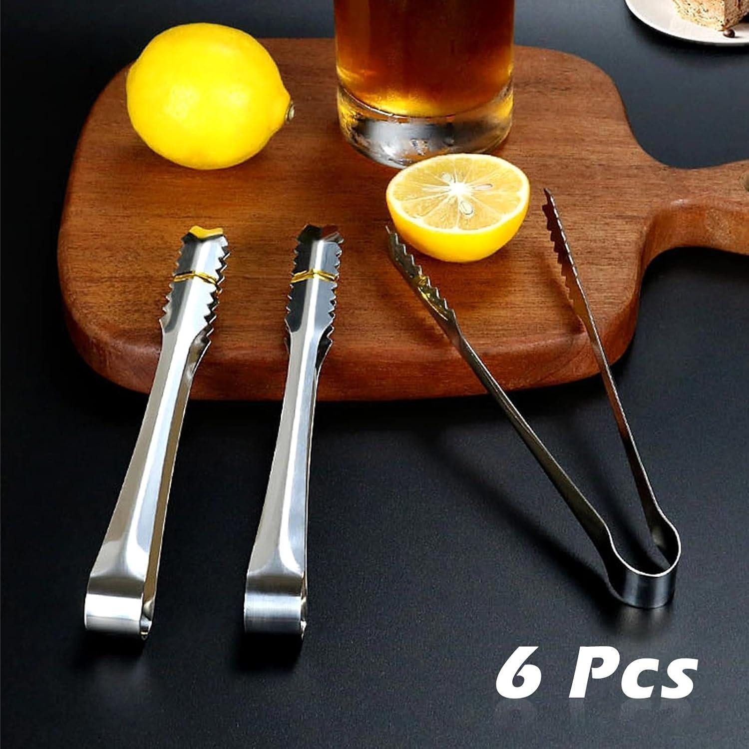 LuxusKollektion Servierzange 6 Stück Candy Bar Zubehör Küchenzange Edelstahl Zuckerzange – Bild 4 von 5