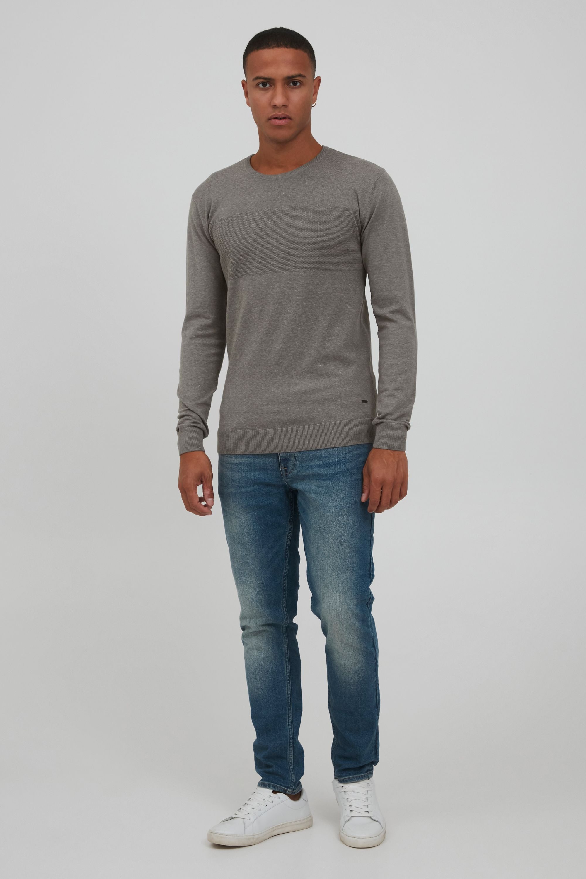 Indicode Strickpullover IDErnesto Strickpulli aus Feinstrick günstig online kaufen