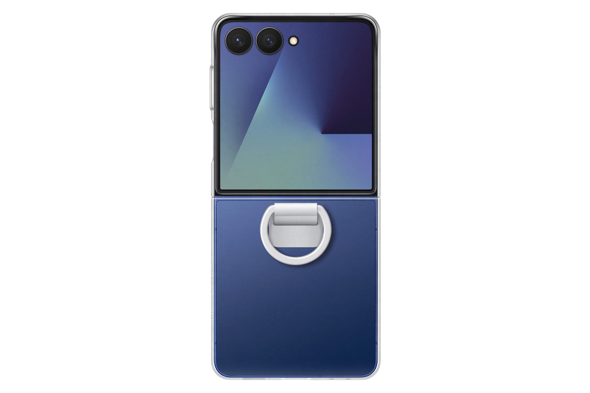 Samsung Handyhülle Ring Case (Clear) für Samsung Galaxy Z Flip7, Backcover, Schutzhülle, Handyschutzhülle, Case, Schutzcase, stoßfest
