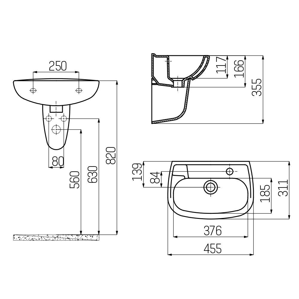 Creavit Waschbecken TP030-00CB00E-0000 (einzel, 1-St), Creavit Keramik Wasc günstig online kaufen