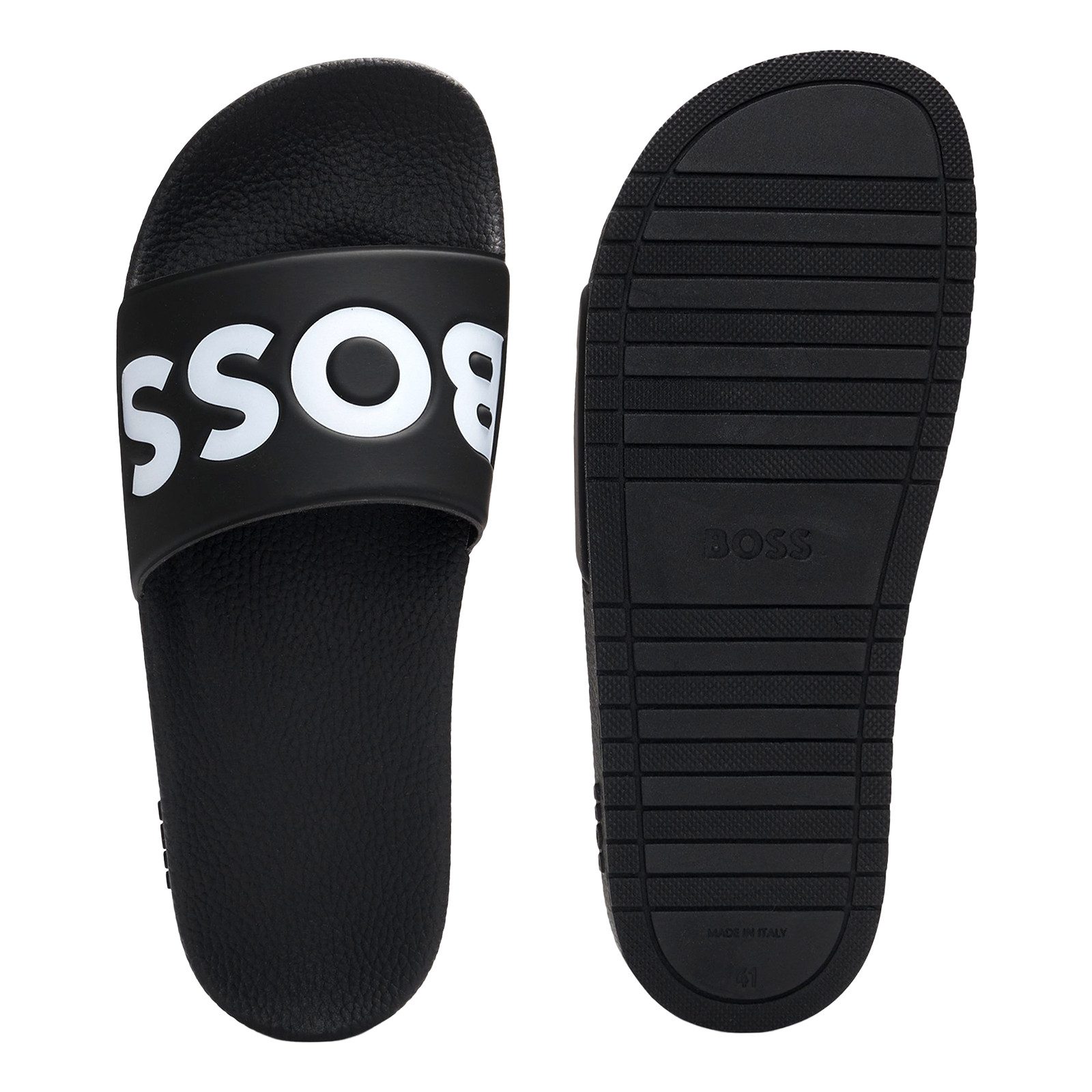 BOSS Aryeh Slid Badepantolette mit großem günstig online kaufen