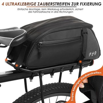 CALIYO Fahrradtasche Fahrrad Gepäckträgertasche, wasserdicht & reflektierend Fahrradtaschen, für Gepäckträger, Mehrere Fächer Umhängetasche Tragetasche 8L