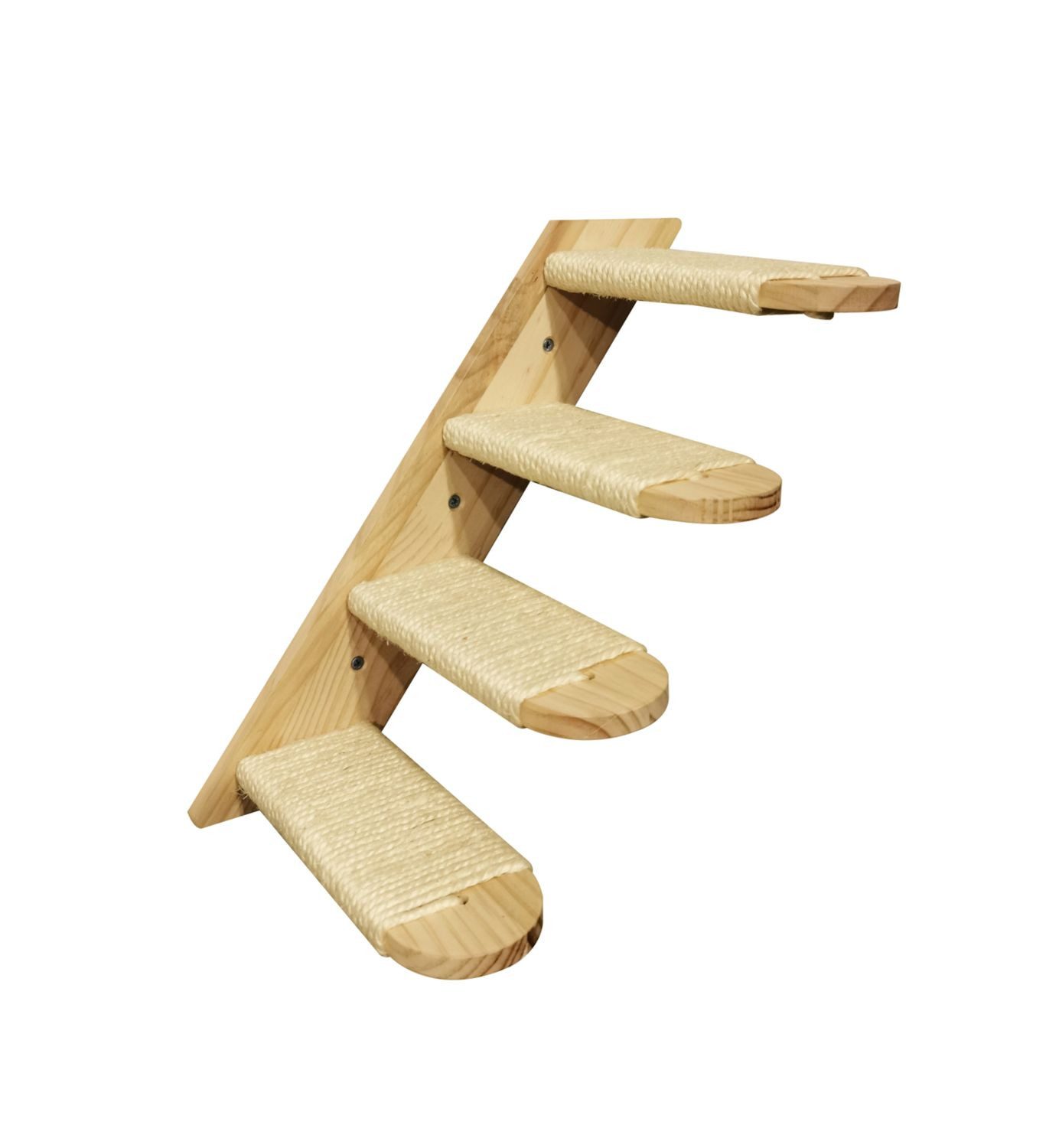 BURI Katzen-Kletterwand Katzen Wandtreppe Katzenleiter Katzenbrücke Kletter günstig online kaufen