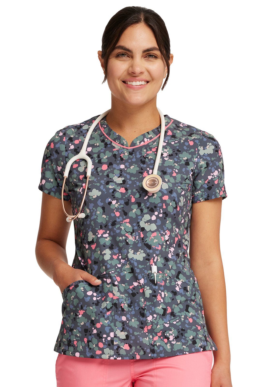 Cherokee Funktionsbluse Bunt bedruckter Damen Kasack "What the speck" Kasack mit Motiv