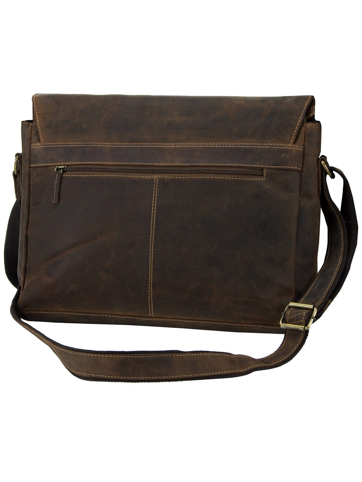 Herren Businesstaschen Greenburry Laptoptasche Vintage XXL Tasche, Messenger Bag
