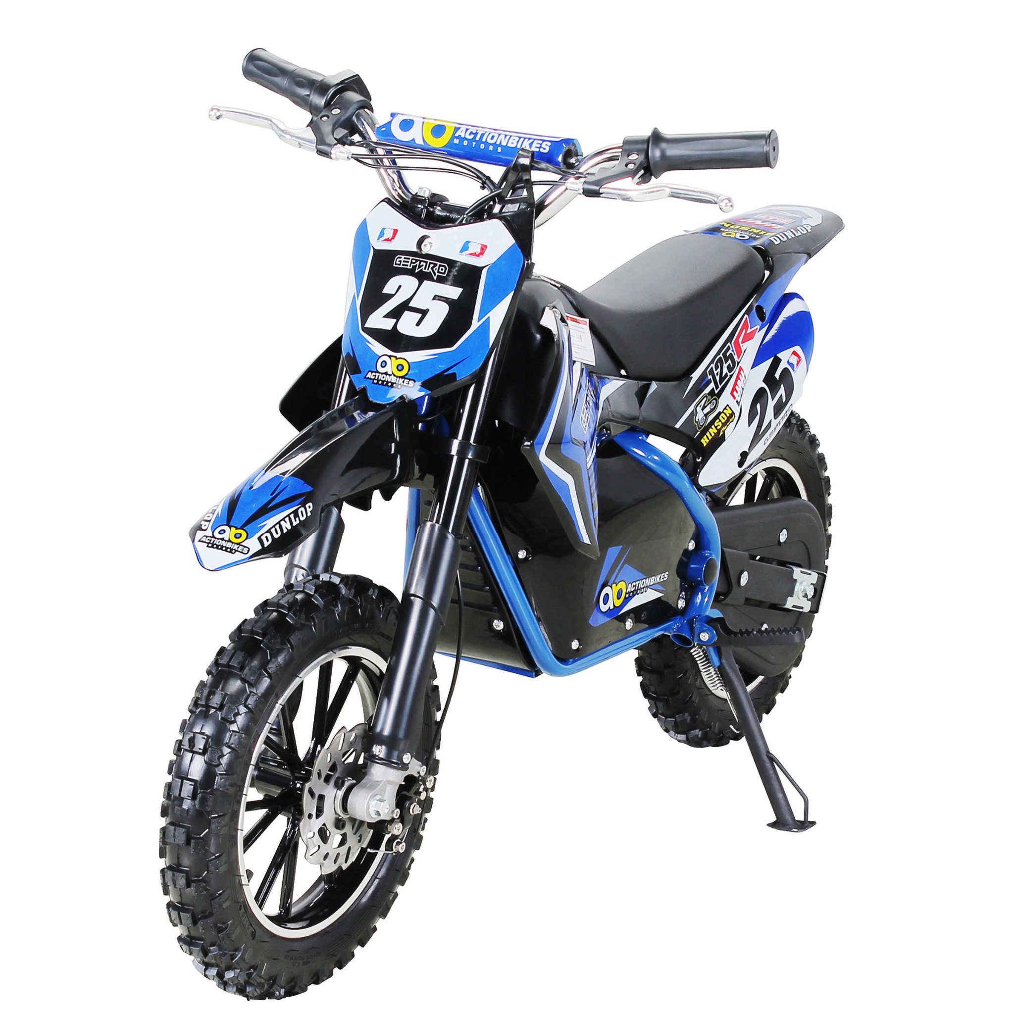 Actionbikes Motors Elektro-Kindermotorrad Mini Dirt Bike Gepard 500W Minicross elektro - 3 Stufen - 7 - 24 km/h, Belastbarkeit 60 kg, (1-tlg), Elektromotorrad für Kinder