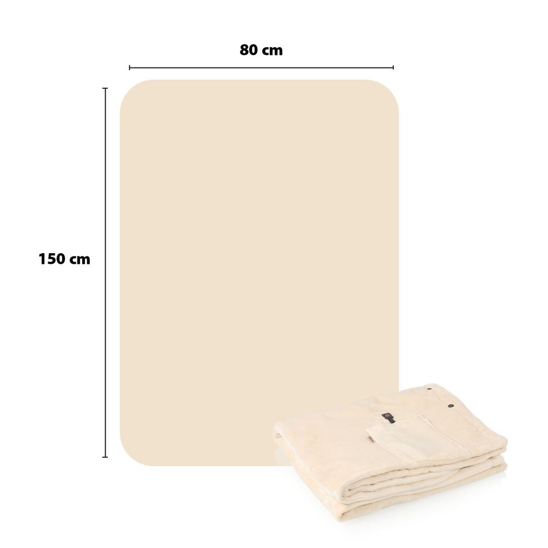 Tristar Heizkissen Princess BW-4787 Kabellose Heizdecke – Komplett kabellos dank 5.000 mA, 150 x 80 cm -5.000 mAh Powerbank