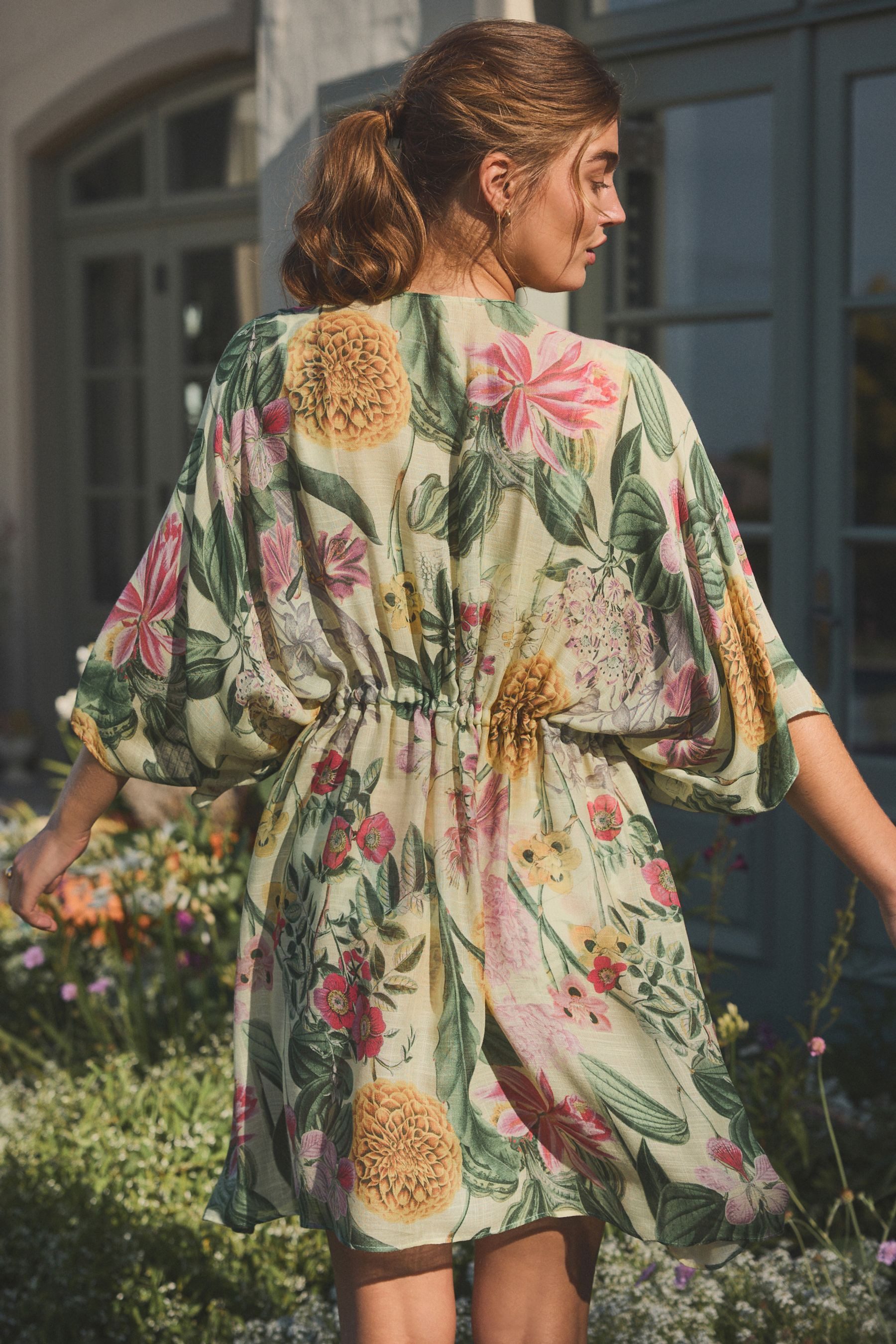 Next Strandkleid Kew Collectionn Kimono mit Bindegürtel (1-tlg) günstig online kaufen