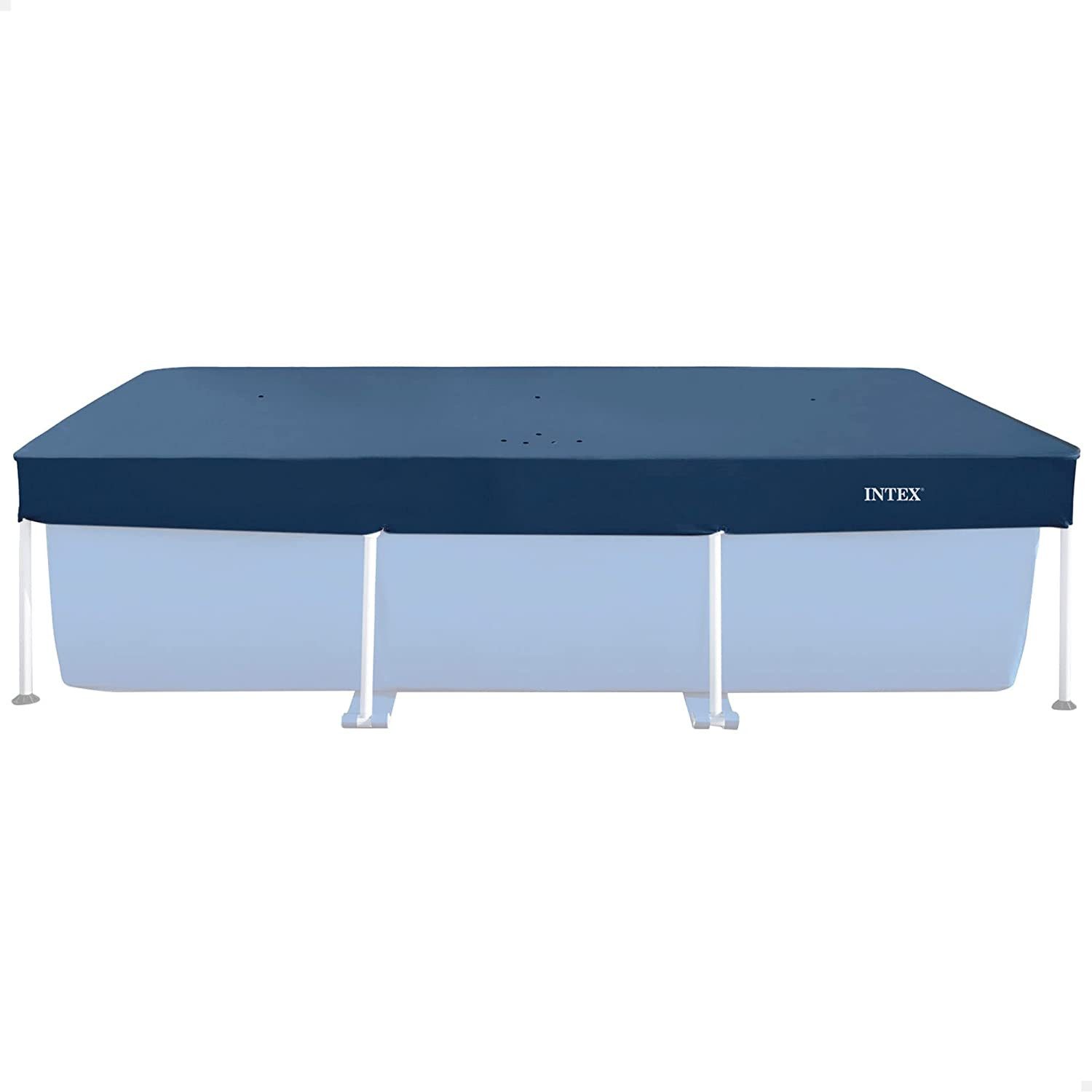Intex Pool-Abdeckplane Rechteckige Poolabdeckung 2,6 m x 1,6 m, Schützt vor Schmutz und Laub, einfache Befestigung