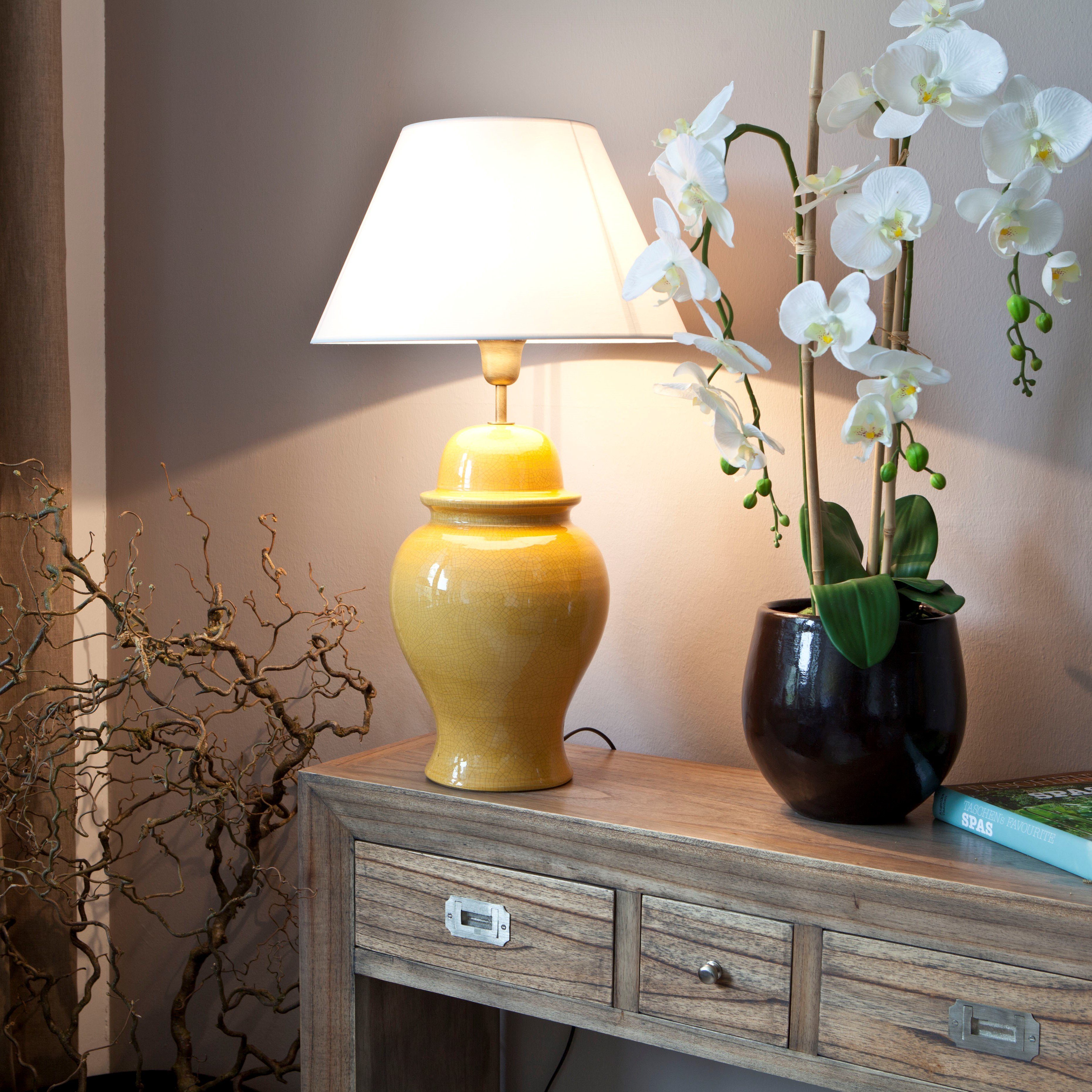 Signature Home Collection Lampenschirm Lampenschirm Stoff Chintz handgefertigt 40 cm, Lampenschirm in Stoff, durchscheinend