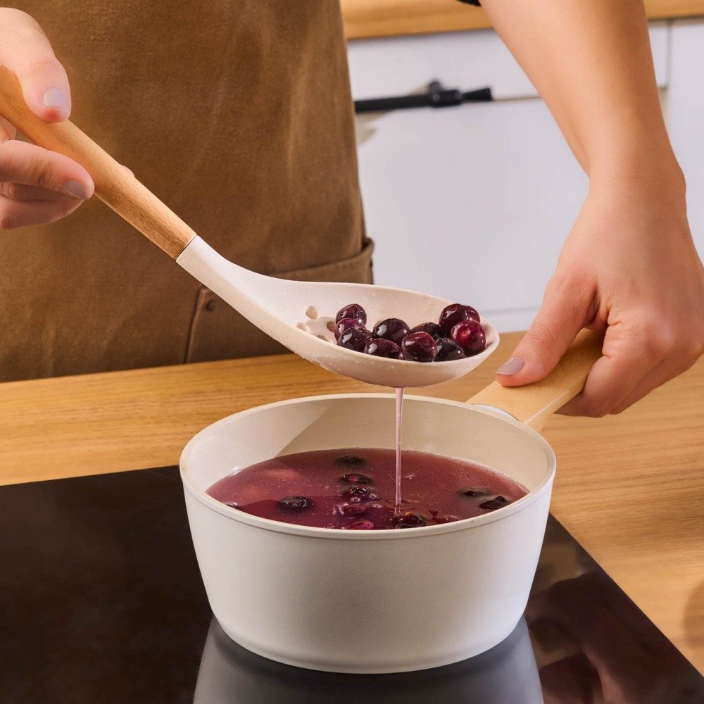 Karaca Topf-Set Swiss Crystal Almond Cream 12-teiliges Kochgeschirr Kochtopf Set, Bratpfanne Kochgeschirr Bratentopf Fleischtopf Stieltopf Pfanne