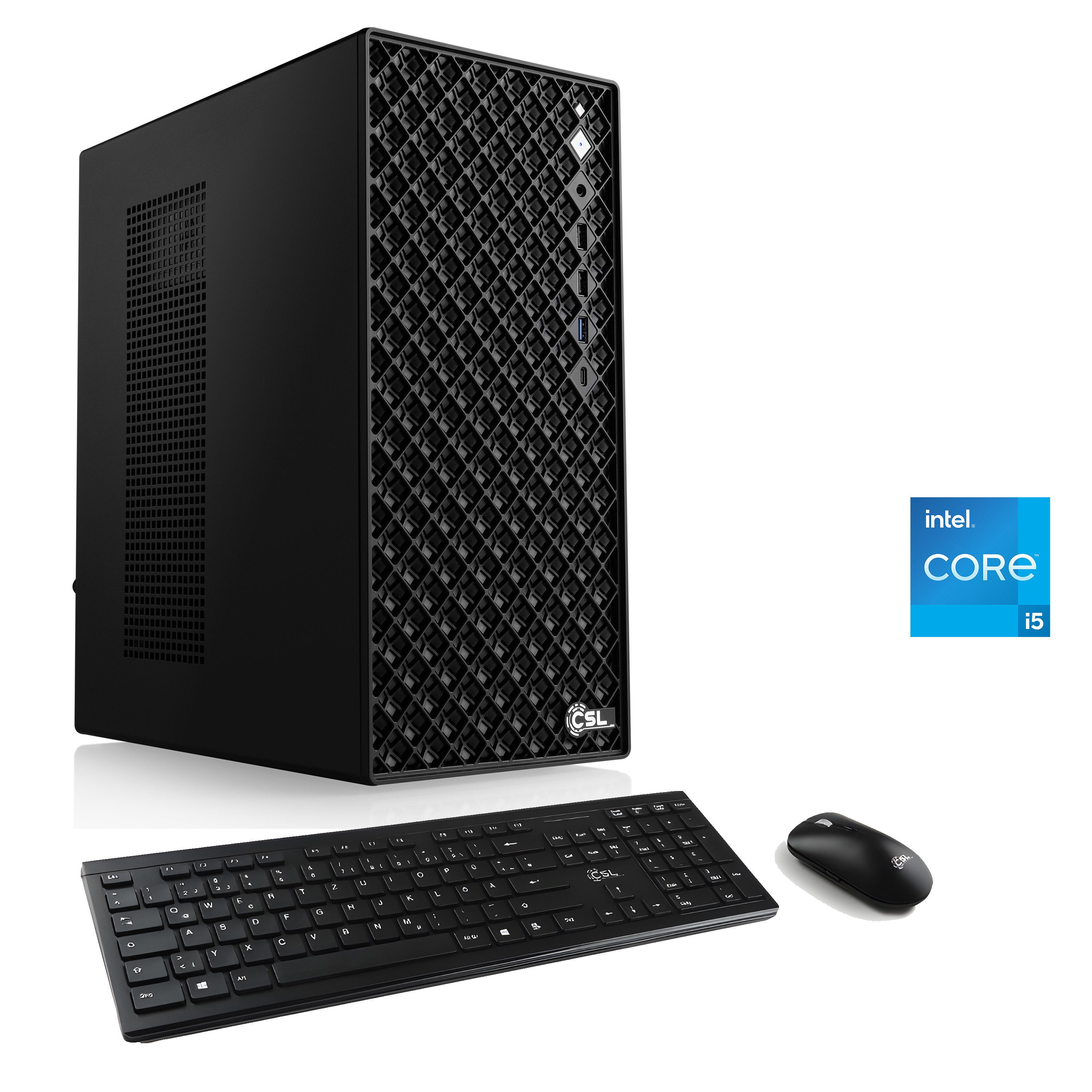 CSL Mystic V24000 PC (Intel Core i5 12400, 16 GB RAM, 1000 GB SSD, Luftkühlung)