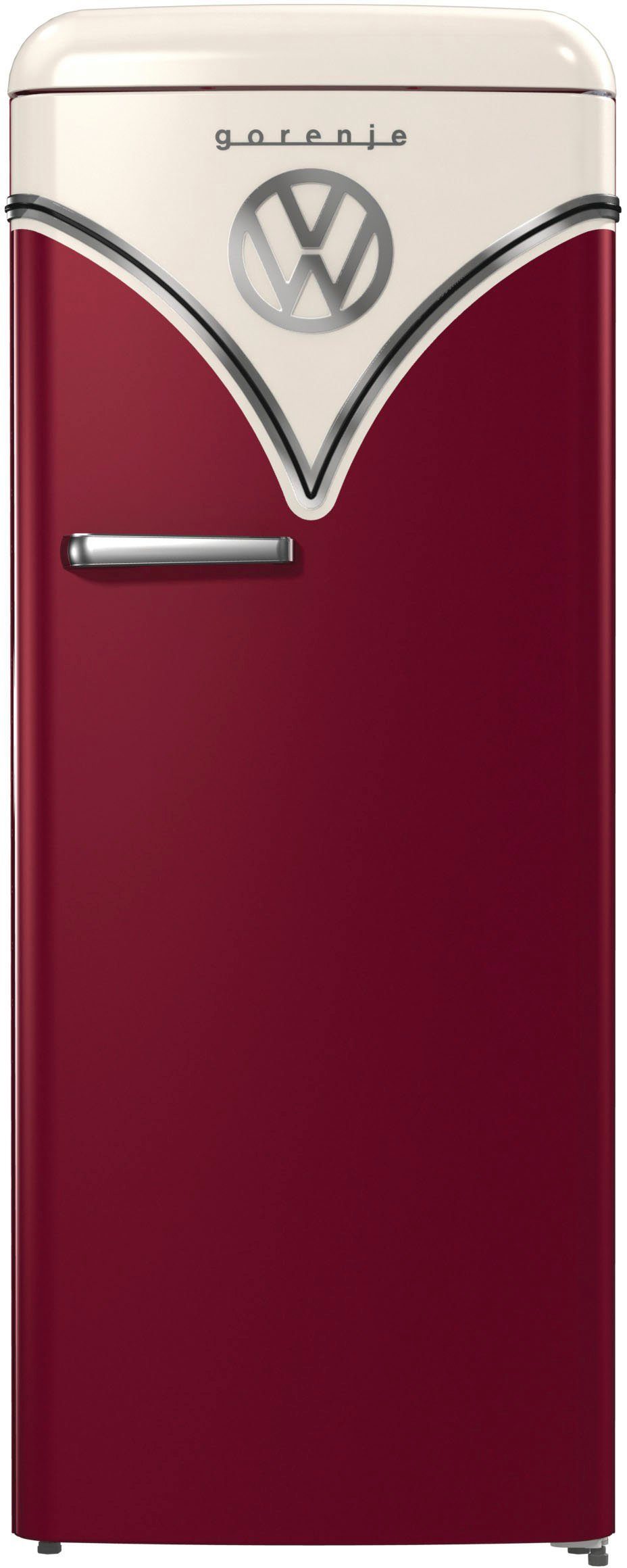 OBRB615DR, GORENJE bordeaux breit Kühlschrank cm 59,5 cm 152,5 hoch,