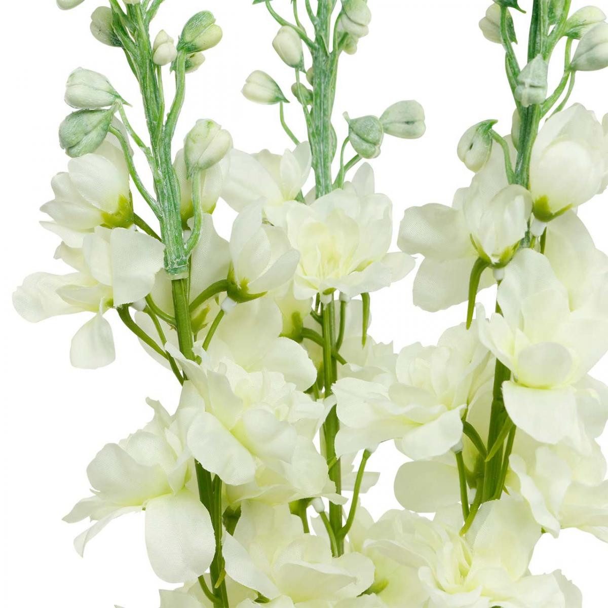 Kunstblume Delphinium Weiß Künstlicher Rittersporn Seidenblumen günstig online kaufen