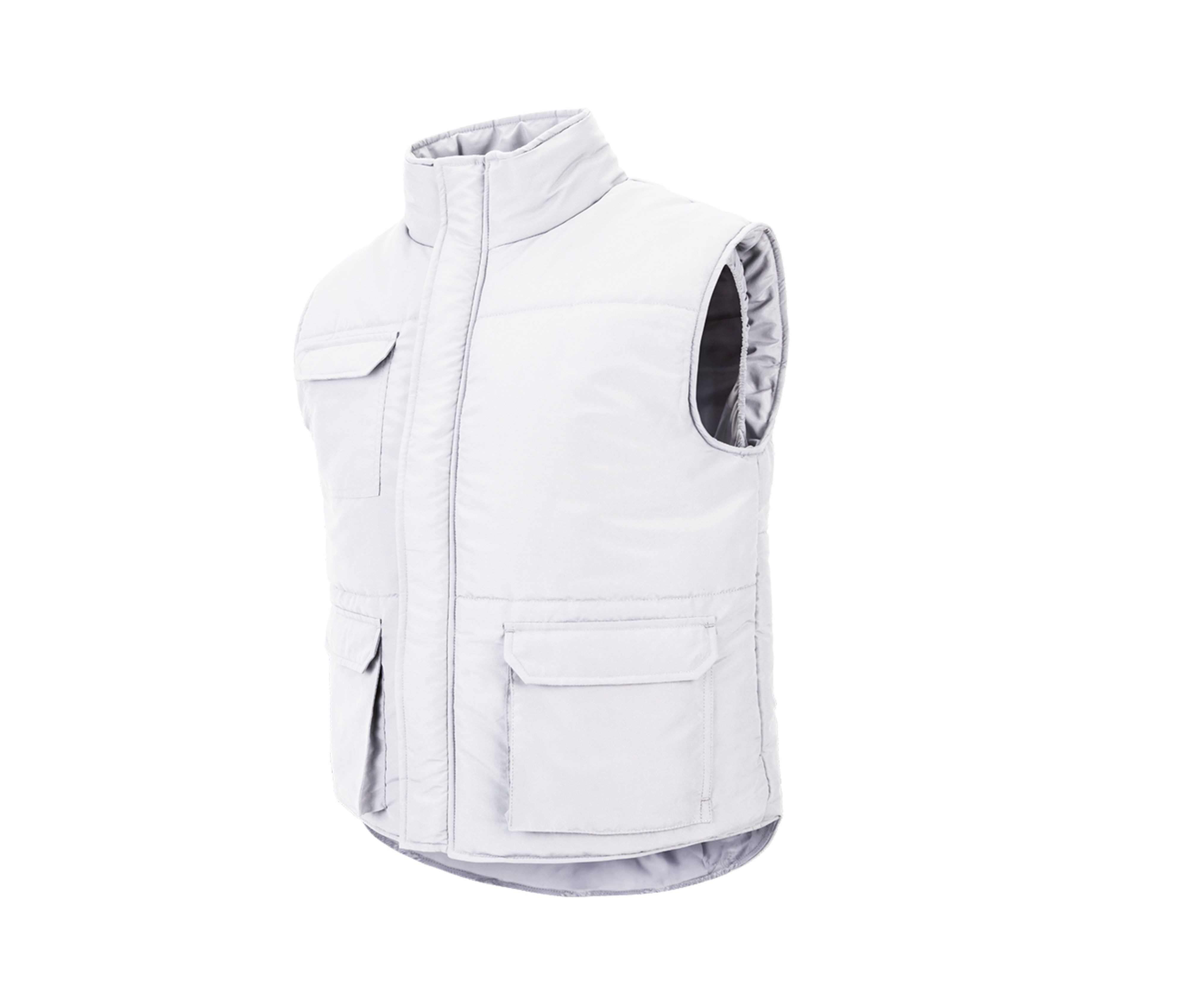 Velilla Arbeitsweste Bodywarmer wattiert mit 6 Taschen und Windschutz