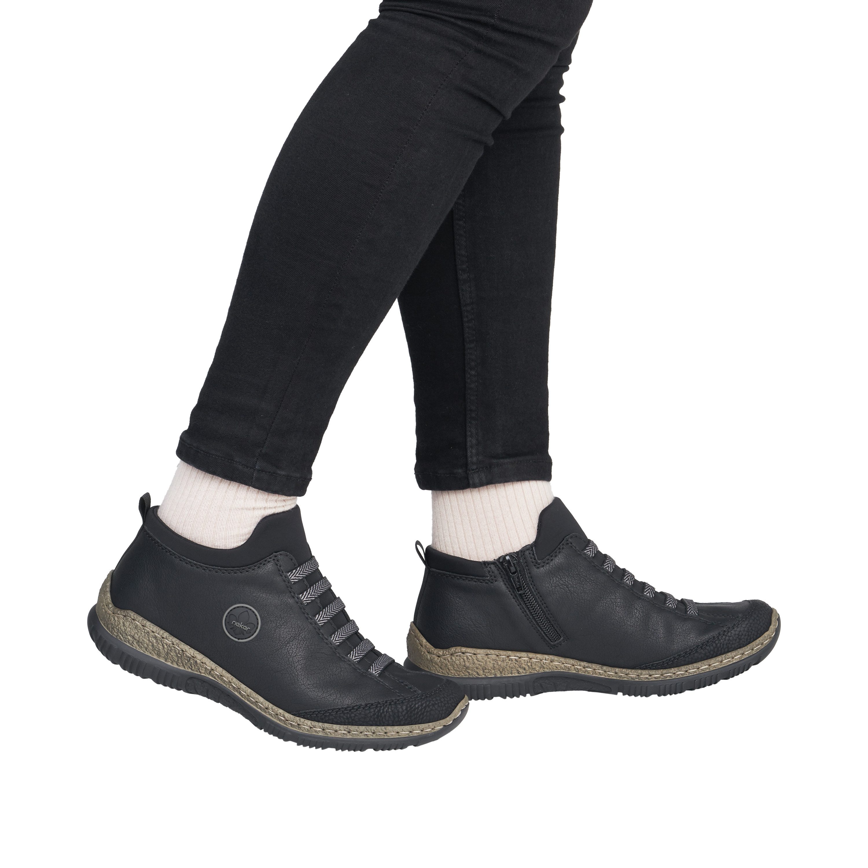Rieker Slip-On Sneaker Schlupfschuh, Halbschuh, Casual-Sneaker mit MemoSoft-Innensohle