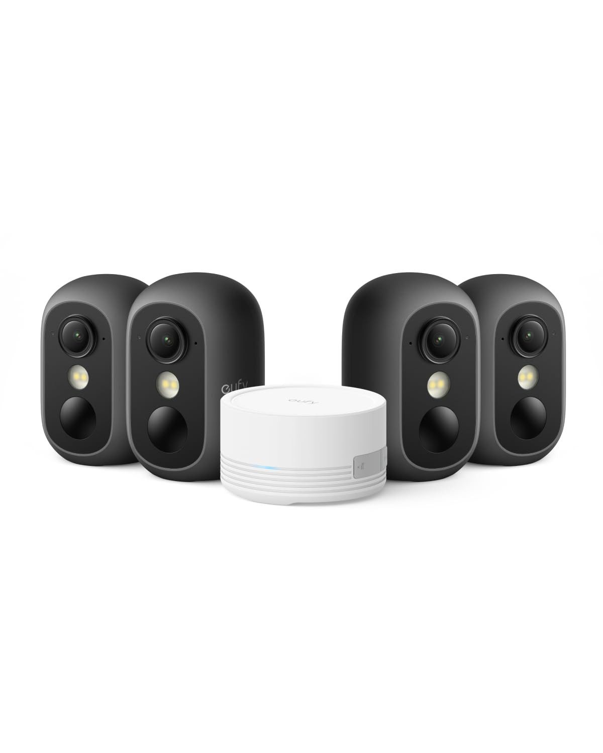 eufy Security Überwachungskamera C35, Kabellose Überwachungskamera Außen & Innen, Magnetische Halterung (4-tlg)