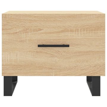 vidaXL Couchtisch Couchtisch Sonoma-Eiche 50x50x40 cm Holzwerkstoff (1-St)