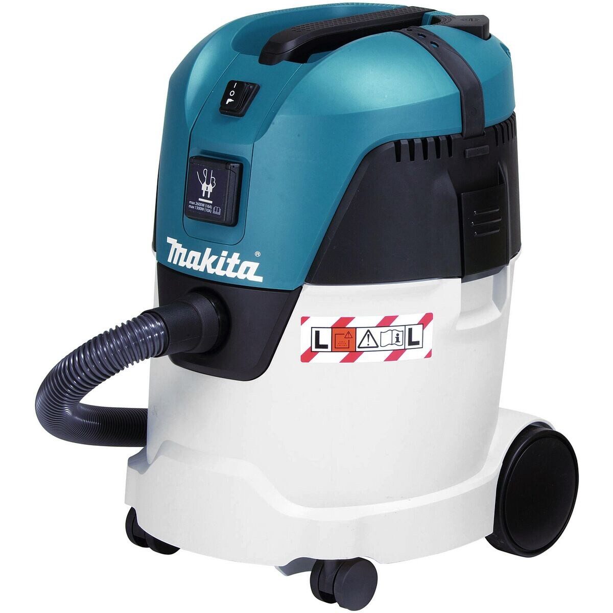 Makita Nass-Trocken-Sauger VC2512L, 1000 W, 25 Liter, 1000 W, Staubklasse L