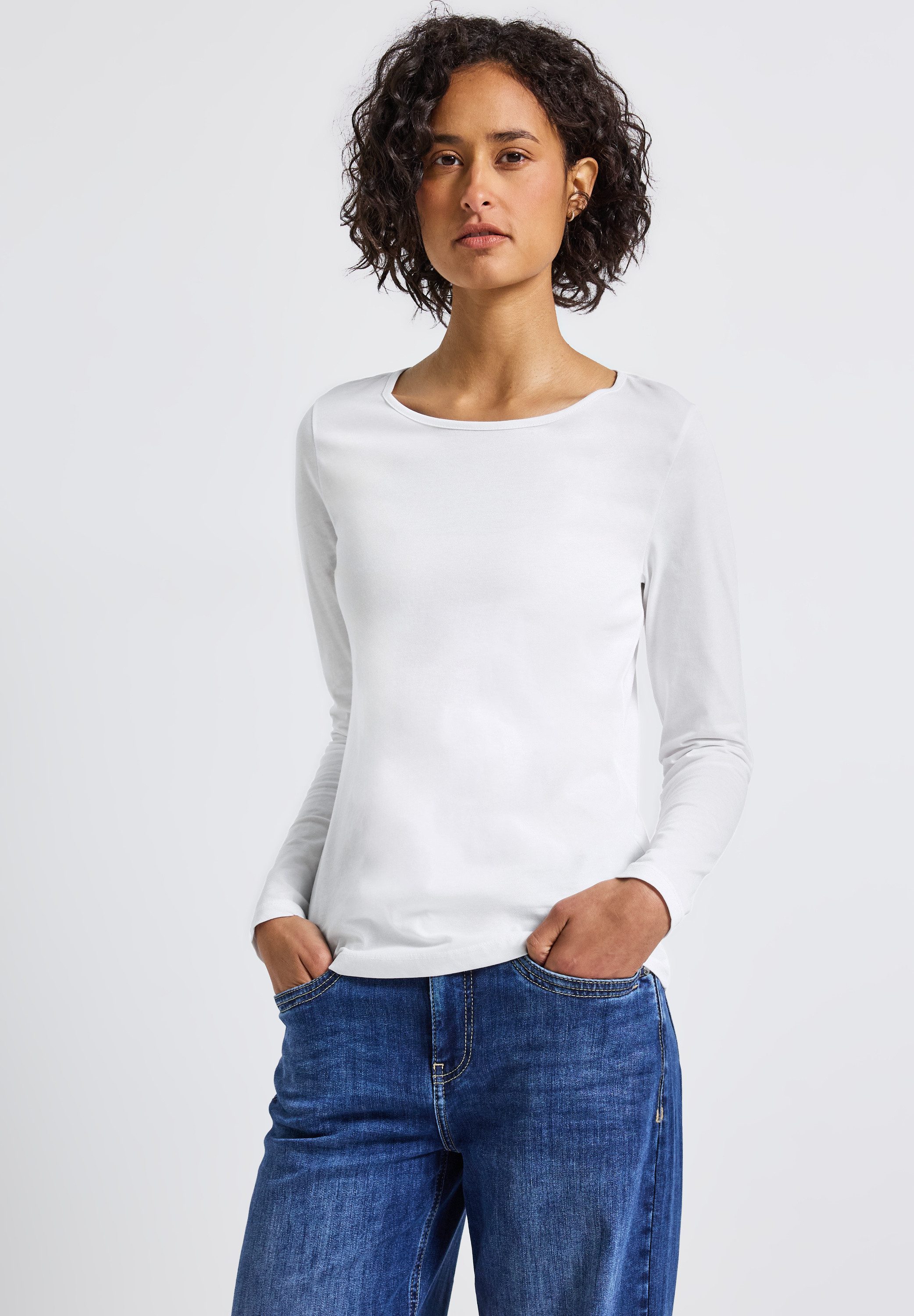 STREET ONE Langarmshirt Basic