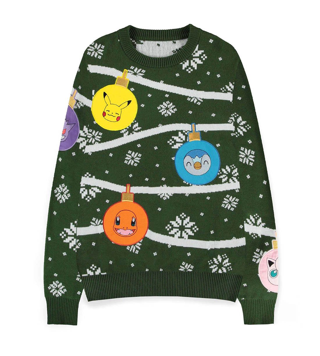 POKÉMON Weihnachtspullover Xmas Baubles Gengar Christmas Sweater Strickpullover