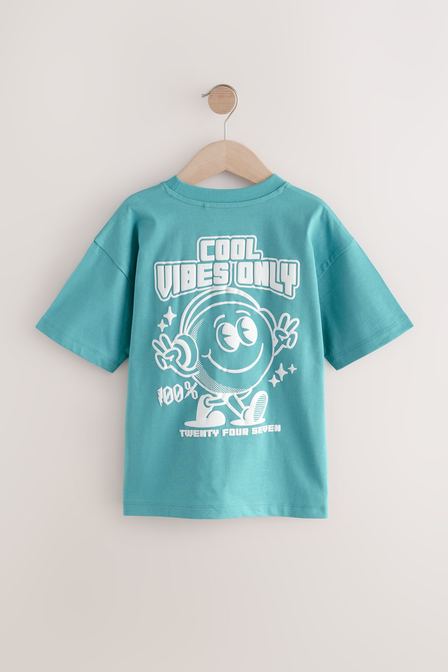 Next Print-Shirt 3er-Pack Relaxed Fit Kurzarm-T-Shirts günstig online kaufen