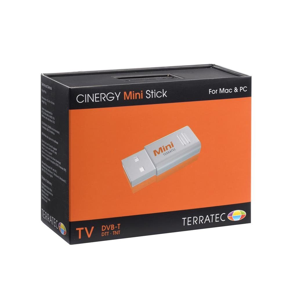 Terratec CINERGY Mini Stick Mac/Win für Empfänger und Notebook (kein Aufnahmegerät Fernsehen Computer) DVB-T2), (DVB-T Digitales
