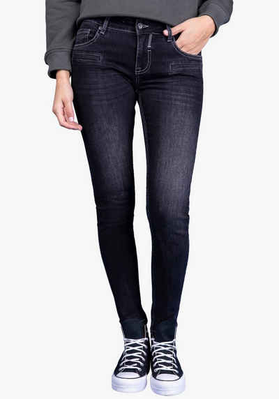 BLUE FIRE Skinny-fit-Jeans »Alicia-BF« mit trendigen Fake-Paspeltaschen vorne