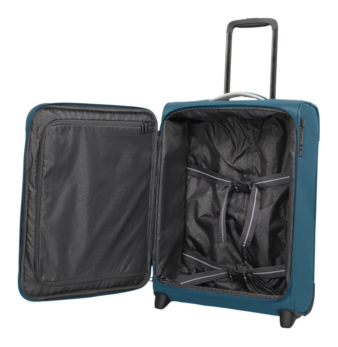 travelite Handgepäck-Trolley JETPACK Multi Light 2 Cabin Handgepäck Koffer, 2 Rollen, Weichgepäck, passend für Ryanair, Condor und viele gängige Airlines – Bild 3 von 5