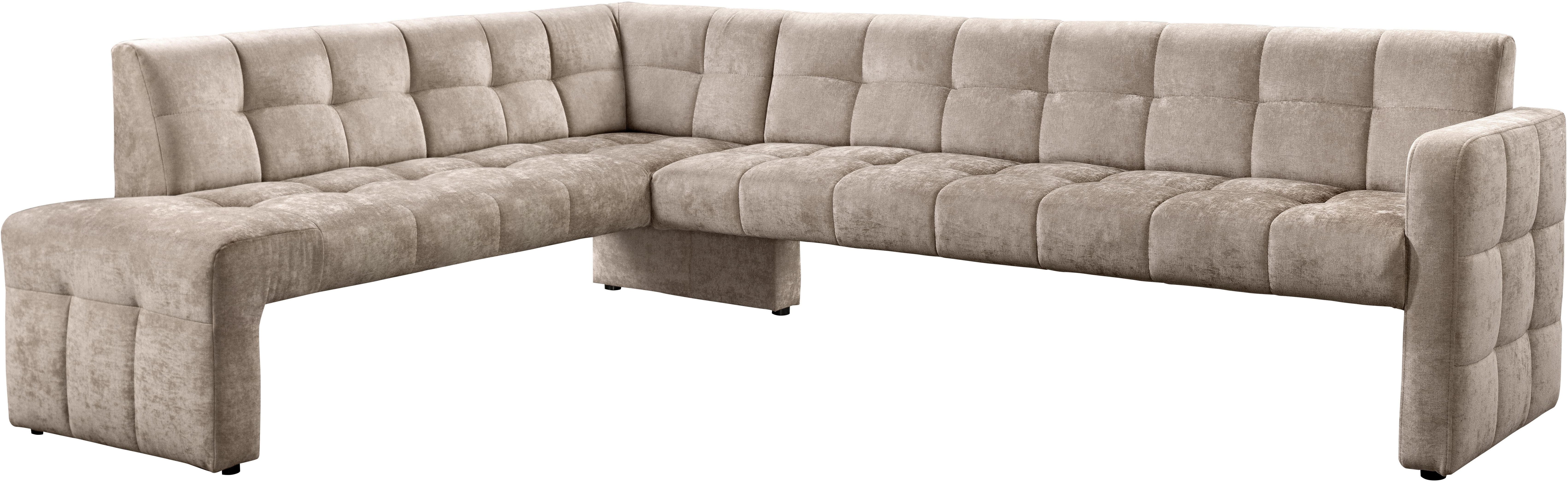 exxpo - sofa fashion Essbank Barista, bequem und elegant, hohe Bodenfreiheit, Eckbank Barista bequem und elegant, hochwertige Detailverarbeitung
