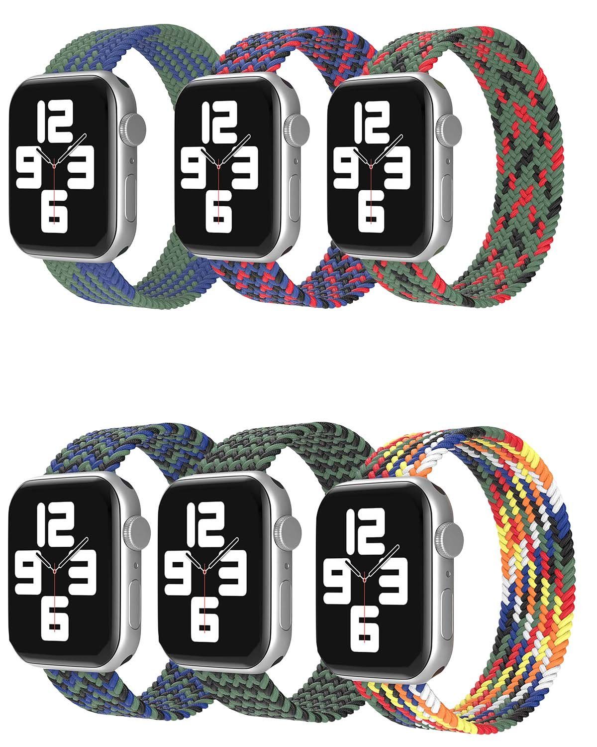 Geflochtenes Apple Nylonarmband für Smartwatch-Armband einer 42MM/44MM/45mm mit Armband, für Watch FIDDY Schlaufe iWatch Geeignet