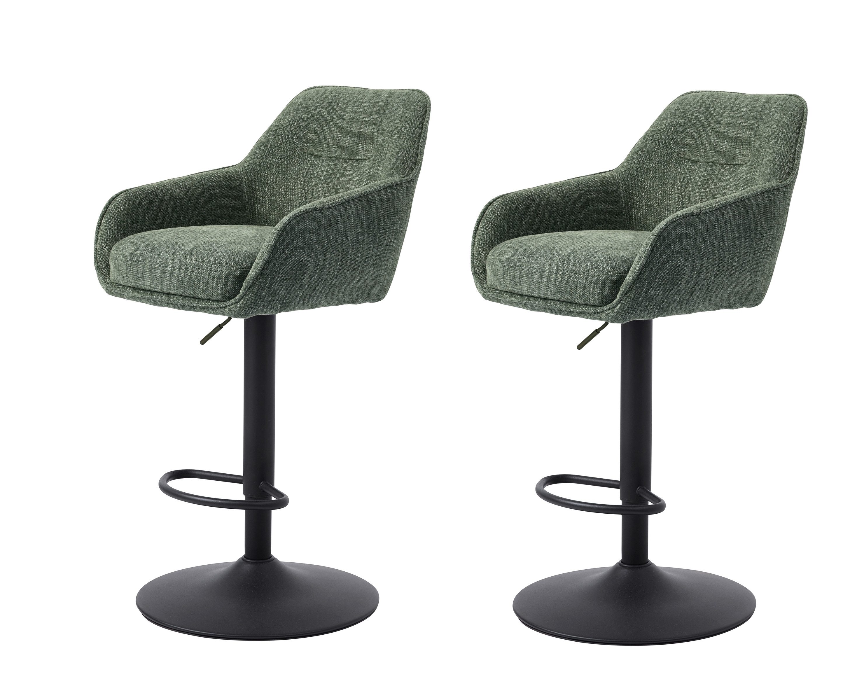 freiraum Barhocker Avola (2er-Set), (2er-Set) in waldgrün - 52x113,5x53 (BxHxT)