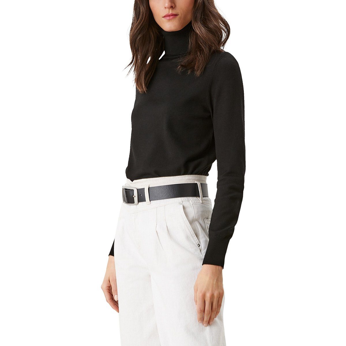 s.Oliver Ledergürtel Damen Leder Gürtel Belt Frauen Ledergürtel schwarz 211 günstig online kaufen