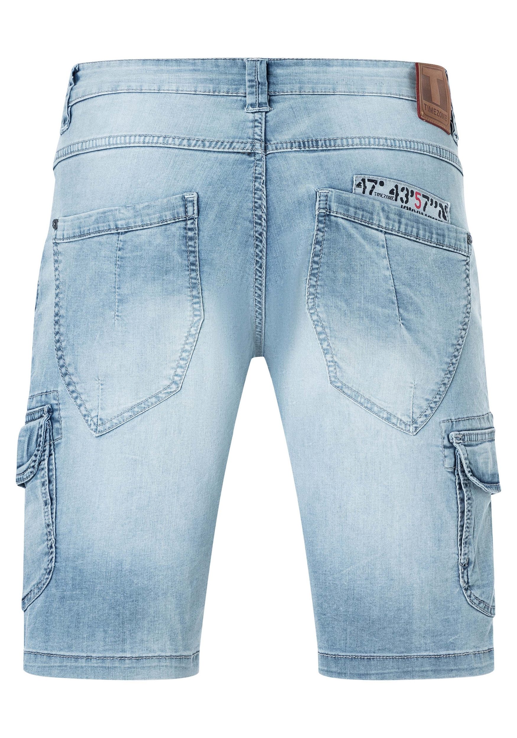 TIMEZONE Cargoshorts Kurzes Design Denim Mid Waist Regular RykerTZ Short