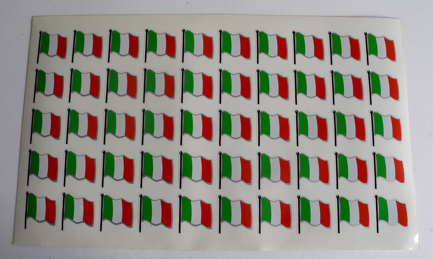 Non-Branded Рама велосипеда 5 Stk. Fahrrad DEKOR Aufkleber Auto Rad Sticker Italien Flagge Italia